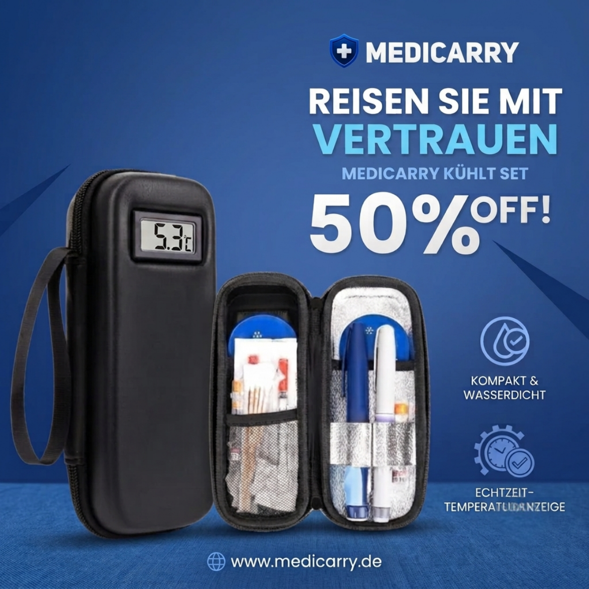 MediCarry™ – Isolierte Kühltasche für Insulin